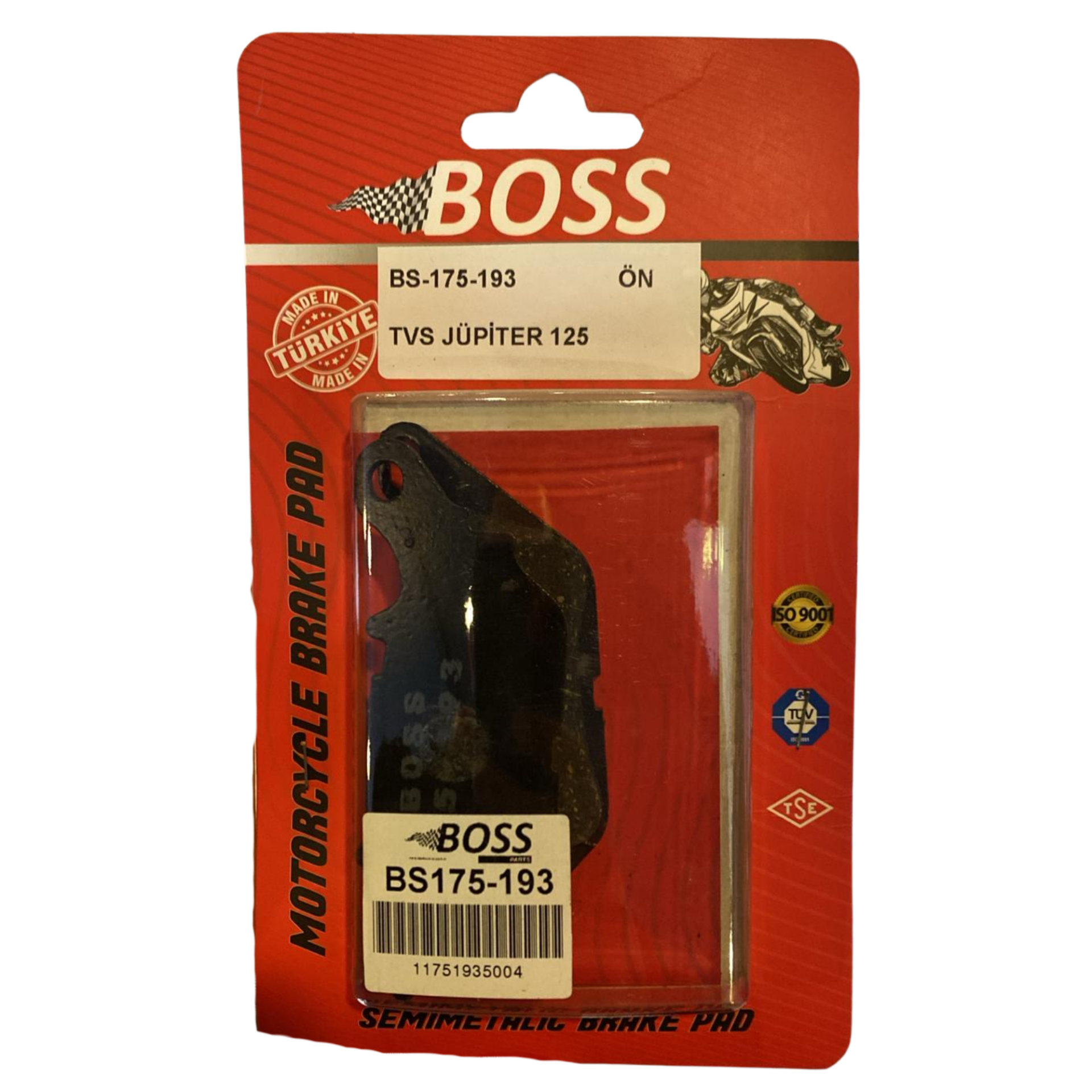 TVS Jupiter 125 Ön Fren Balatası BS-175-193