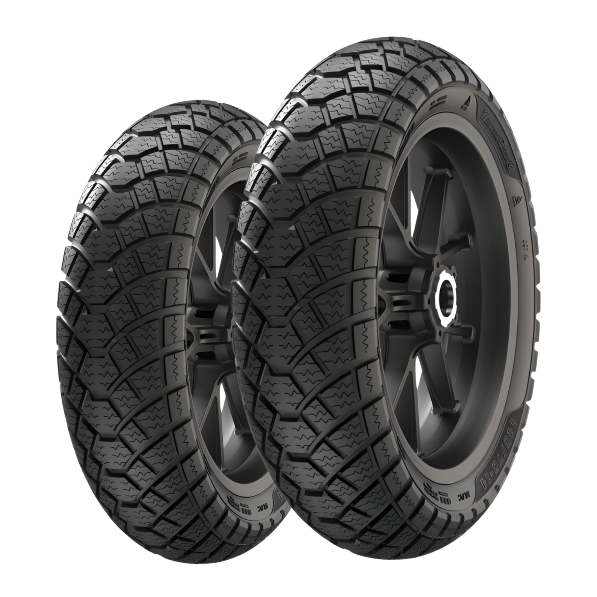 Motolux Macchiato 120/70-12 ve 120/70-12 Anlas SC-500 Winter Grip 2 Tubeless Ön Arka Lastik Takımı